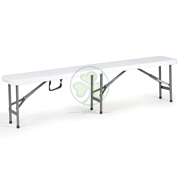 Wholesale 4ft Plastic Folding Bench for Weddings and Events SL-T2171WPFB