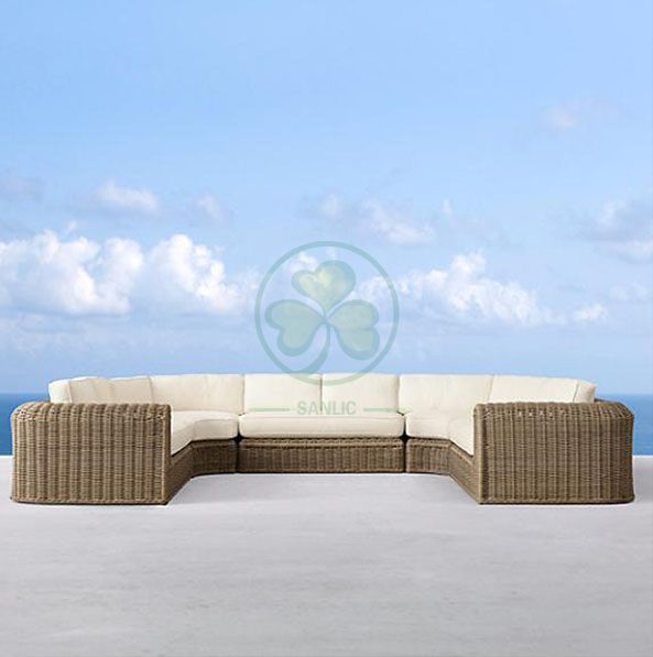 Outdoor Furniture Garden Sofa Outdoor Sofa Wicker Garden Furniture Rattan Sofa Set  SL-WR2178OFRS