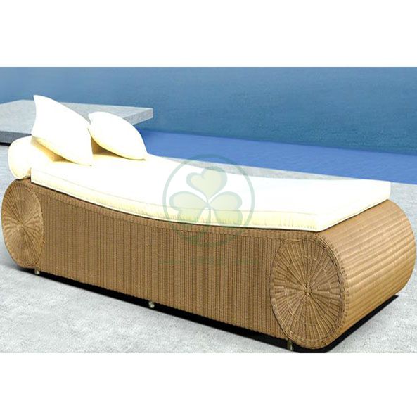 Best Seller Outdoor Chaise Lounge Sunbed Rattan Pool Lounge Chairs For Resort  SL-WR2181RPLC