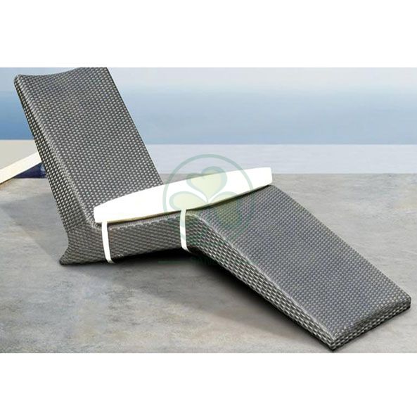 Best Seller Outdoor Chaise Lounge Sunbed Rattan Pool Lounge Chairs For Resort  SL-WR2181RPLC