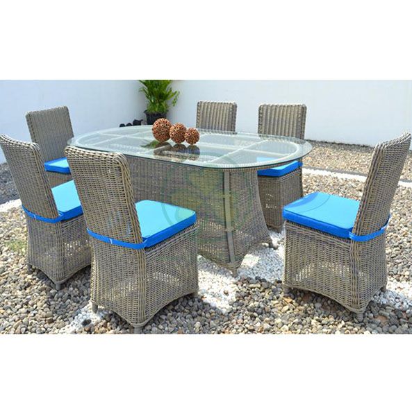 Factory Wholesale Garden Patio Furniture Restaurant Furniture Rattan Square Table Dining Set SL-WR2185RGPF