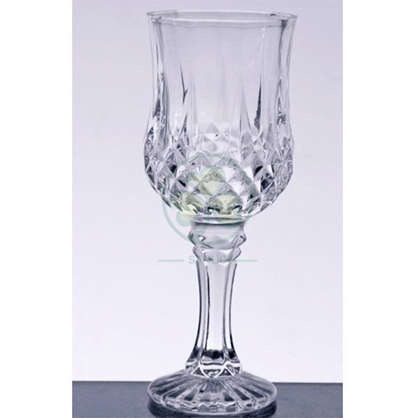 Wholesale Glassware Coloured Goblet Wine Glasses Water Glass Goblets SL-CD2203