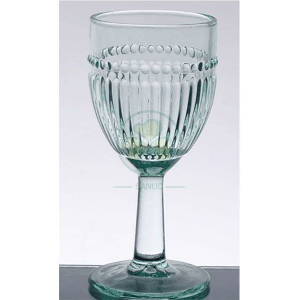 Wholesale Glassware Coloured Goblet Wine Glasses Water Glass Goblets SL-CD2203