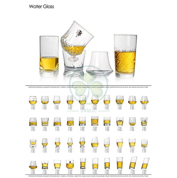 Wholesale Glassware Coloured Goblet Wine Glasses Water Glass Goblets SL-CD2203