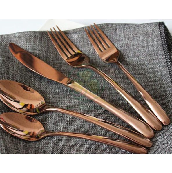 Factory Wholesale Stainless Steel Dinnerware Sets Cutlery Set Spoons Forks and Knives for Events SL-CD2207SSFK