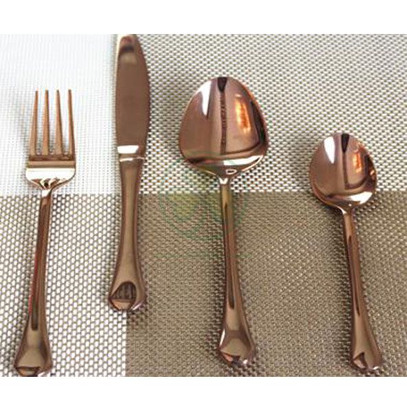 Factory Wholesale Stainless Steel Dinnerware Sets Cutlery Set Spoons Forks and Knives for Events SL-CD2207SSFK