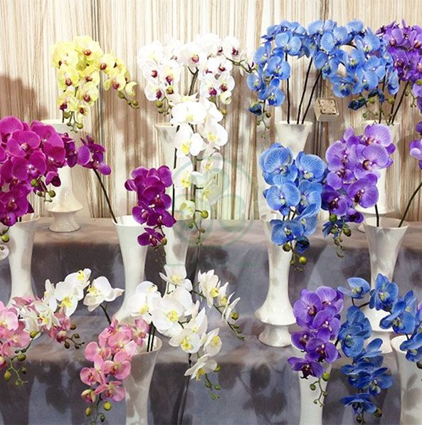 Wholesale Factory Real Touch Latex Flower Artificial Orchid for Wedding Decoration SL-CD2212AWFD