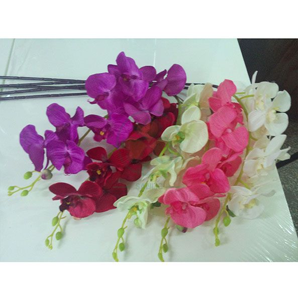 Wholesale Factory Real Touch Latex Flower Artificial Orchid for Wedding Decoration SL-CD2212AWFD