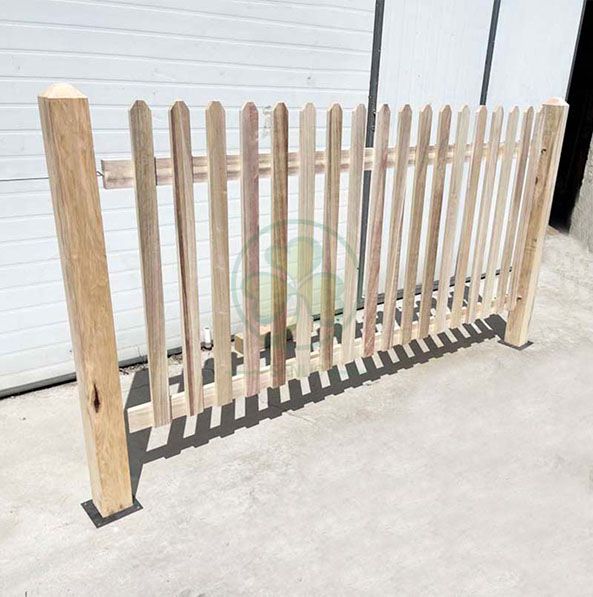 Custom Wood Picket Fence Garden Wedding Decor Fence Event Fencing for Wedding Venue or Lawn and Garden SL-T2220CWPF